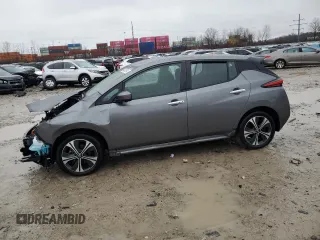 2022 Nissan LEAF SV Plus with VIN 1N4BZ1CVXNC556422, listed as a Copart auction lot 84870204 with 36,481 mi miles and Salvage Title. Bid and sale history available at DreamBid. Image 1.