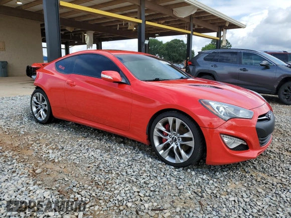 2013 Hyundai Genesis Coupe R-Spec with VIN KMHHU6KJ7DU089592, listed as a Copart auction lot 58712485 with 101,402 mi miles and Salvage title. Bid and sale history available at DreamBid. Image 4.