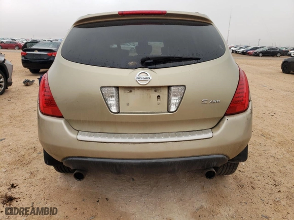 2007 Nissan Murano S with VIN JN8AZ08W77W607799, listed as a Copart auction lot 42759085 with 150,941 mi miles and Salvage Title. Bid and sale history available at carsss.com. Image 6.