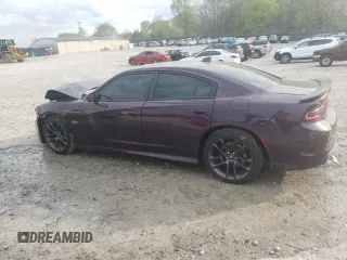 2020 Dodge Charger Scat Pack z VIN 2C3CDXGJ1LH185897, wystawiony jako Copart lot #52579455 z przebiegiem 44 177 mil mil oraz Szkoda całkowita • Salvage title. Historia ofert i sprzedaży dostępna na DreamBid. Obrazek 2.