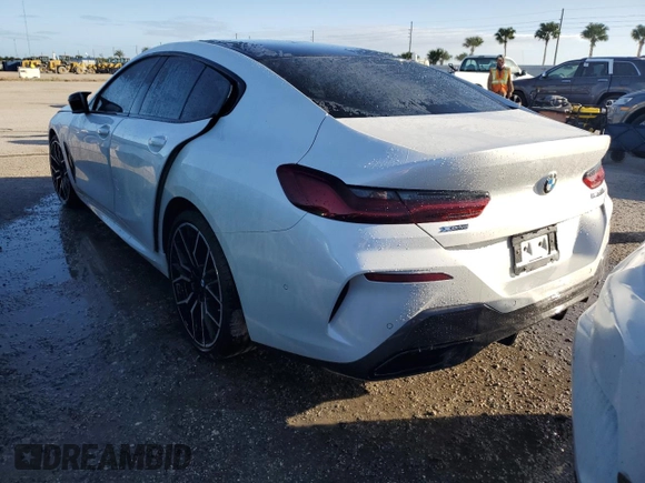 2024 BMW 8 Series M850i with VIN WBAGV8C06RCR92096, listed as a Copart auction lot 75088224 with 0 mi miles and Non Repairable. Bid and sale history available at carsss.com. Image 2.