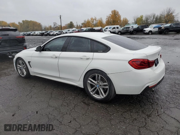 2018 BMW 4 Series 440i with VIN WBA4J5C50JBF07358, listed as a Copart auction lot 80349094 with 98,407 mi miles and Salvage Title. Bid and sale history available at DreamBid. Image 2.