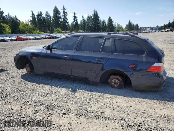 2007 BMW 5 Series 530xi with VIN WBANN73567CN04968, listed as a Copart auction lot 61217315 with 98,153 mi miles and Salvage title. Bid and sale history available at DreamBid. Image 2.