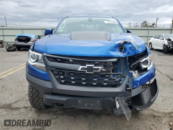 2020 Chevrolet Colorado 4WD ZR2 with VIN 1GCGTEEN5L1176189, listed as a Copart auction lot 47744665 with 46,737 mi miles and Salvage title. Bid and sale history available at DreamBid. Image 5.