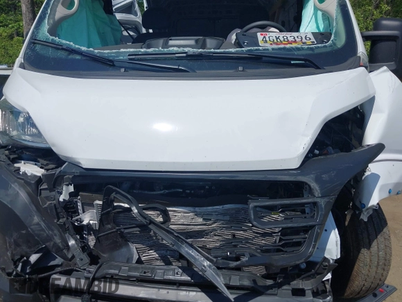 2025 Ram ProMaster Cargo Tradesman with VIN 3C6MRVJG5SE509714, listed as a IAAI auction lot 42140822 with Not Provided miles and . Bid and sale history available at DreamBid. Image 10.