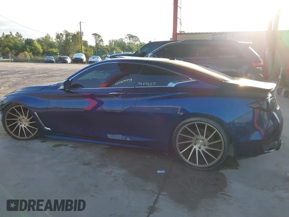 2017 Infiniti Q60 Sport with VIN JN1EV7EL6HM554007, listed as a IAAI auction lot 38924235 with 99,776 mi miles and . Bid and sale history available at carsss.com. Image 14.
