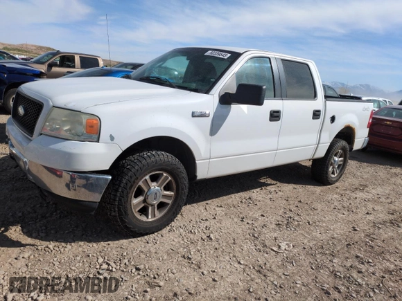 2005 Ford F-150 XLT with VIN 1FTPW14545KD20183, listed as a Copart auction lot 50339545 with 203,413 mi miles and Salvage Title. Bid and sale history available at carsss.com. Image 1.