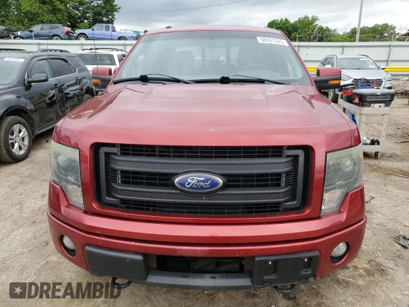 2013 Ford F-150 XL with VIN 1FTFW1ET2DFA67705, listed as a Copart auction lot 58591525 with 168,415 mi miles and Salvage title. Bid and sale history available at DreamBid. Image 5.