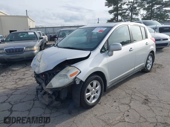 2007 Nissan Versa 1.8 S with VIN 3N1BC13E97L383742, listed as a IAAI auction lot 41724687 with 294,413 mi miles. Bid and sale history available at carsss.com. Image 2.