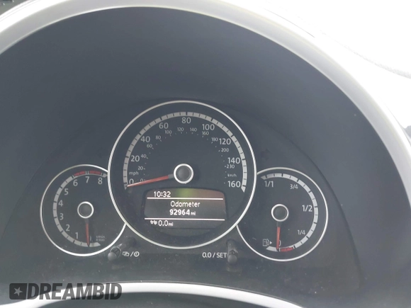 2013 Volkswagen Beetle 2.5L w/Sun/Sound/Nav with VIN 3VWJX7AT1DM686146, listed as a IAAI auction lot 41444277 with 92,964 mi miles and . Bid and sale history available at DreamBid. Image 7.