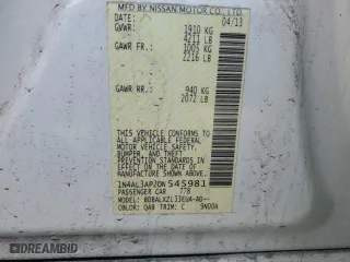 2013 Nissan Altima 2.5 S with VIN 1N4AL3AP2DN545981, listed as a Copart auction lot 52316815 with 157,060 mi miles and Clean Title. Bid and sale history available at carsss.com. Image 12.