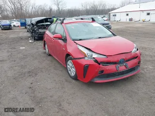 2020 Toyota Prius L Eco with VIN JTDKARFU9L3105787, listed as a IAAI auction lot 41165076 with 70,749 mi miles. Bid and sale history available at carsss.com. Image 1.