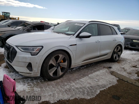2022 Audi e-tron Premium Plus with VIN WA1LAAGEXNB013894, listed as a Copart auction lot 71918322 with 0 mi miles. Bid and sale history available at carsss.com. Image 1.