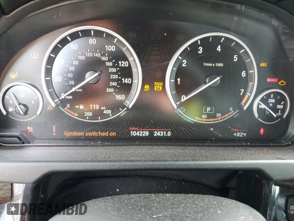 2016 BMW X5 xDrive35i with VIN 5UXKR0C57G0P23150, listed as a Copart auction lot 49069375 with 104,229 mi miles and Salvage Title. Bid and sale history available at carsss.com. Image 9.