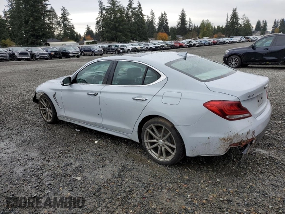 2019 Genesis G70 Advanced with VIN KMTG34LA5KU026138, listed as a Copart auction lot 81159054 with 99,964 mi miles and Salvage Title. Bid and sale history available at DreamBid. Image 2.