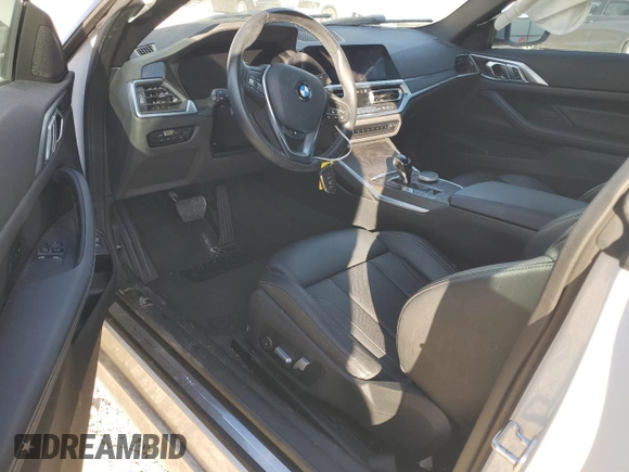 2023 BMW 4 Series 430i с VIN WBA53AP05PCM02174, выставлен на аукционе Copart как лот 88730895 с пробегом Не указан миль и Списание • Salvage title. История ставок и продаж доступна на DreamBid. Изображение 8.
