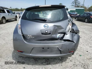 2015 Nissan LEAF S with VIN 1N4AZ0CP7FC330279, listed as a Copart auction lot 51583175 with 62,617 mi miles and Salvage Title. Bid and sale history available at DreamBid. Image 6.