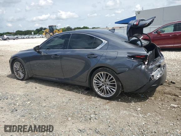 2023 Lexus IS 300 z VIN JTHDA1D28P5128529, wystawiony jako Copart lot #59092495 z przebiegiem 14 706 mil mil oraz Szkoda całkowita • Salvage title. Historia ofert i sprzedaży dostępna na DreamBid. Obrazek 2.