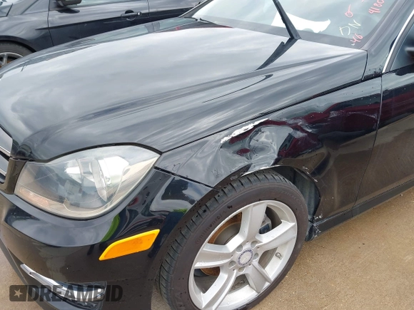 2015 Mercedes-Benz C-Class C 250 with VIN WDDGJ4HBXFG383850, listed as a IAAI auction lot 41809724 with 100,032 mi miles. Bid and sale history available at carsss.com. Image 6.