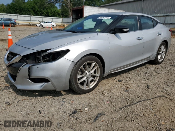 2018 Nissan Maxima SV with VIN 1N4AA6AP4JC367974, listed as a Copart auction lot 59281855 with 48,719 mi miles and Salvage title. Bid and sale history available at DreamBid. Image 1.