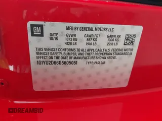 2016 Chevrolet Corvette Z06 3LZ with VIN 1G1YU2D66G5605051, listed as a IAAI auction lot 42477046 with 77,980 mi miles and . Bid and sale history available at DreamBid. Image 9.
