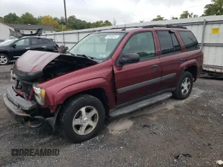 2005 Chevrolet TrailBlazer LS with VIN 1GNDT13SX52313944, listed as a Copart auction lot 72243414 with Not Provided miles and Salvage Title. Bid and sale history available at DreamBid. Image 1.