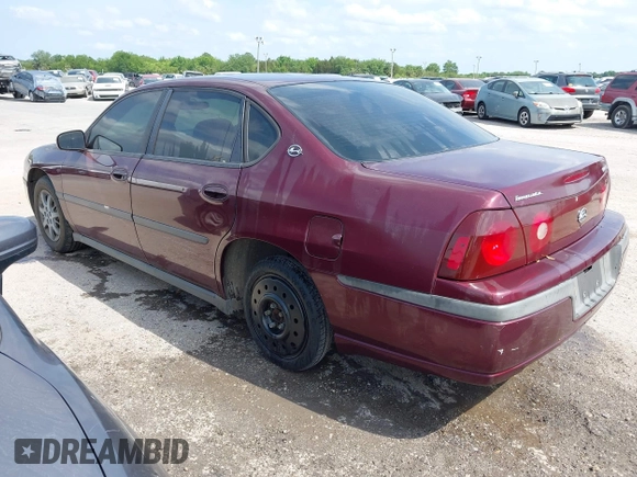 2003 Chevrolet Impala with VIN 2G1WF52E239293935, listed as a IAAI auction lot 41999787 with 123,837 mi miles and . Bid and sale history available at DreamBid. Image 3.