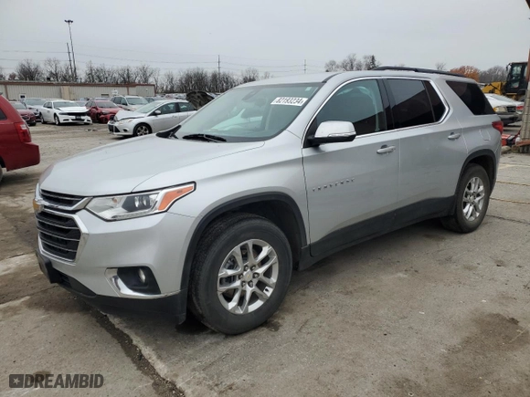 2021 Chevrolet Traverse LT Cloth with VIN 1GNEVGKW1MJ238769, listed as a Copart auction lot 82193234 with 36,694 mi miles and Salvage Title. Bid and sale history available at carsss.com. Image 1.