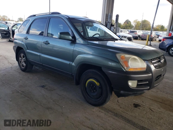 2005 Kia Sportage LX with VIN KNDJF723957135799, listed as a Copart auction lot 76531124 with 278,886 mi miles and Clean Title. Bid and sale history available at carsss.com. Image 4.