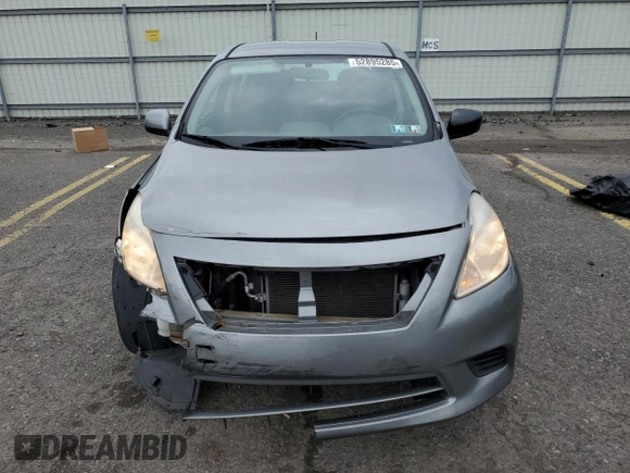 2014 Nissan Versa SV with VIN 3N1CN7AP6EL856922, listed as a Copart auction lot 52895285 with 78,135 mi miles and Salvage Title. Bid and sale history available at carsss.com. Image 5.