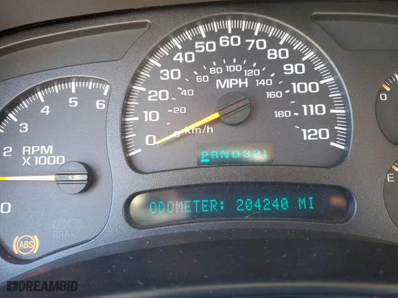 2004 Chevrolet Silverado 1500 LS with VIN 1GCEK19V34E353992, listed as a Copart auction lot 46092805 with 204,240 mi miles and Salvage Title. Bid and sale history available at carsss.com. Image 9.