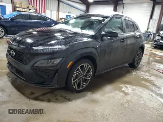 2022 Hyundai Kona N Line with VIN KM8K3CA32NU832526, listed as a Copart auction lot 87066404 with 20,062 mi miles and Salvage Title. Bid and sale history available at carsss.com. Image 1.