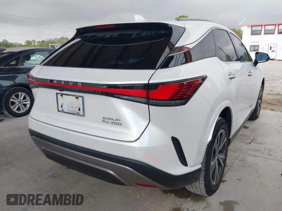 2023 Lexus RX with VIN 2T2BAMBA2PC005540, listed as a IAAI auction lot 41089893 with 27,960 mi miles. Bid and sale history available at carsss.com. Image 4.