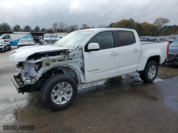 2022 Chevrolet Colorado 2WD LT with VIN 1GCGSCEA5N1298722, listed as a Copart auction lot 82995634 with 14,378 mi miles and Salvage Title. Bid and sale history available at carsss.com. Image 1.