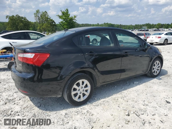 2014 Kia Rio LX with VIN KNADM4A37E6347641, listed as a Copart auction lot 55149355 with 147,810 mi miles and Clean Title. Bid and sale history available at DreamBid. Image 3.
