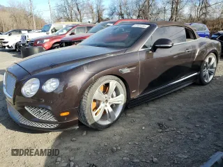 2016 Bentley Continental GT S with VIN SCBGH3ZA8GC056834, listed as a Copart auction lot 50158875 with 15,134 mi miles and Salvage Title. Bid and sale history available at DreamBid. Image 1.