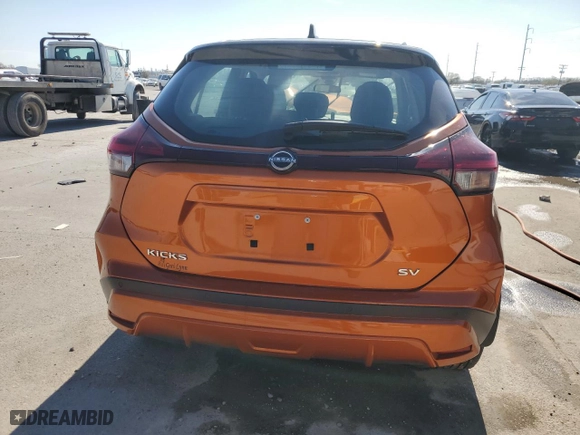2024 Nissan Kicks SV with VIN 3N1CP5CV1RL510129, listed as a Copart auction lot 47381945 with 14,862 mi miles and Salvage Title. Bid and sale history available at carsss.com. Image 6.