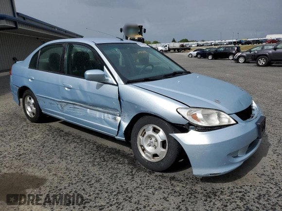 2004 Honda Civic with VIN JHMES96684S017346, listed as a Copart auction lot 51012545 with 171,968 mi miles and Salvage Title. Bid and sale history available at DreamBid. Image 4.