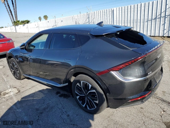 2023 Kia EV6 Wind with VIN KNDC34LA4P5607113, listed as a Copart auction lot 48199075 with 18,698 mi miles and Salvage Title. Bid and sale history available at carsss.com. Image 2.