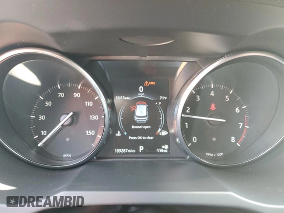 2018 Land Rover Range Rover Evoque SE with VIN SALVP2RX6JH295906, listed as a Copart auction lot 53448525 with 109,287 mi miles and Salvage Title. Bid and sale history available at carsss.com. Image 9.