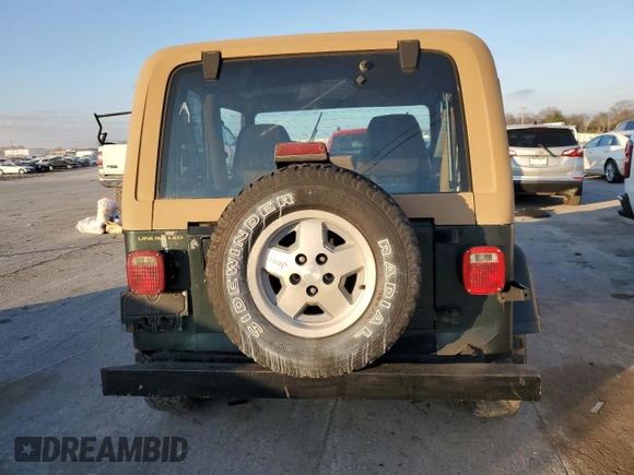 1995 Jeep Wrangler Sahara with VIN 1J4FY49S4SP268925, listed as a Copart auction lot 83487654 with 158,364 mi miles and Clean Title. Bid and sale history available at carsss.com. Image 6.