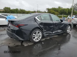 2023 Lexus IS 300 with VIN JTHCA1D21P5126293, listed as a Copart auction lot 89266235 with 8,628 mi miles and Salvage title. Bid and sale history available at DreamBid. Image 3.