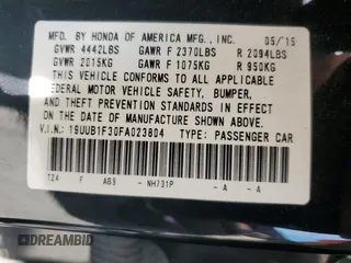 2015 Acura TLX z VIN 19UUB1F30FA023804, wystawiony jako Copart lot #52437245 z przebiegiem 119 859 mil mil oraz Szkoda całkowita • Salvage title. Historia ofert i sprzedaży dostępna na DreamBid. Obrazek 14.