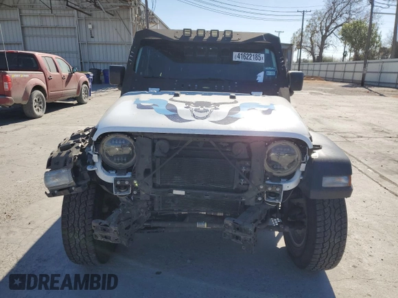 2023 Jeep Wrangler Sport S with VIN 1C4HJXDG3PW522449, listed as a Copart auction lot 41622185 with 25,436 mi miles and Salvage Title. Bid and sale history available at DreamBid. Image 5.