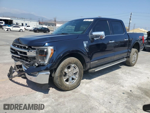 2022 Ford F-150 XL with VIN 1FTFW1ED5NFB54525, listed as a Copart auction lot 60115115 with 42,177 mi miles and Salvage title. Bid and sale history available at DreamBid. Image 1.