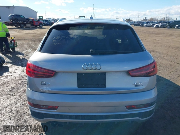 2018 Audi Q3 Premium Plus with VIN WA1JCCFS4JR030776, listed as a IAAI auction lot 41709645 with 73,953 mi miles. Bid and sale history available at carsss.com. Image 16.