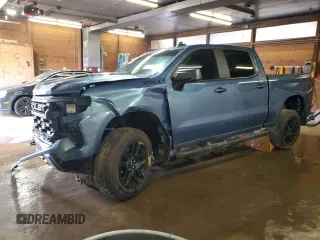 2024 Chevrolet Silverado 1500 Custom Trail Boss with VIN 3GCPDCEK3RG299393, listed as a Copart auction lot 75369874 with 0 mi miles and Salvage Title. Bid and sale history available at carsss.com. Image 1.