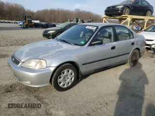 1999 Honda Civic LX with VIN 2HGEJ6679XH584058, listed as a Copart auction lot 48974885 with 158,813 mi miles and Clean Title. Bid and sale history available at carsss.com. Image 1.