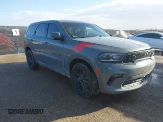 2021 Dodge Durango GT Plus with VIN 1C4RDJDG5MC627242, listed as a IAAI auction lot 41705972 with 42,442 mi miles. Bid and sale history available at carsss.com. Image 1.
