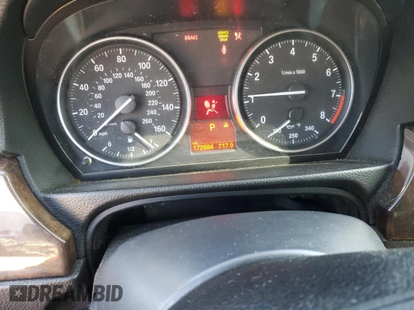 2009 BMW 3 Series 328i xDrive with VIN WBAWV535X9P080893, listed as a Copart auction lot 49164085 with 172,984 mi miles and Salvage Title. Bid and sale history available at carsss.com. Image 9.